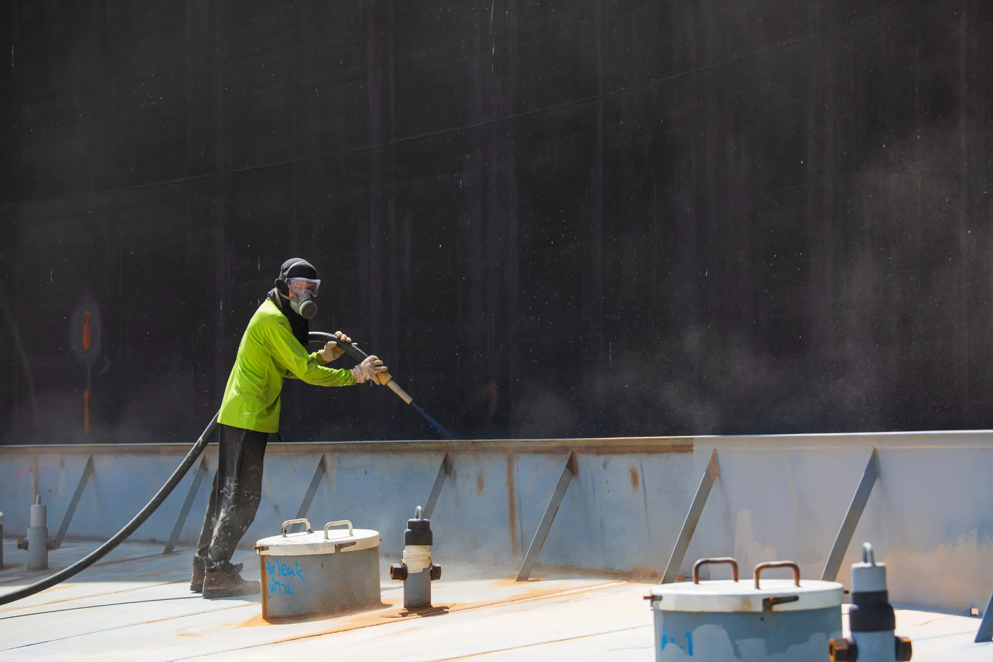 fort mc murray sand blastin